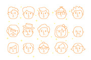 Line people icons