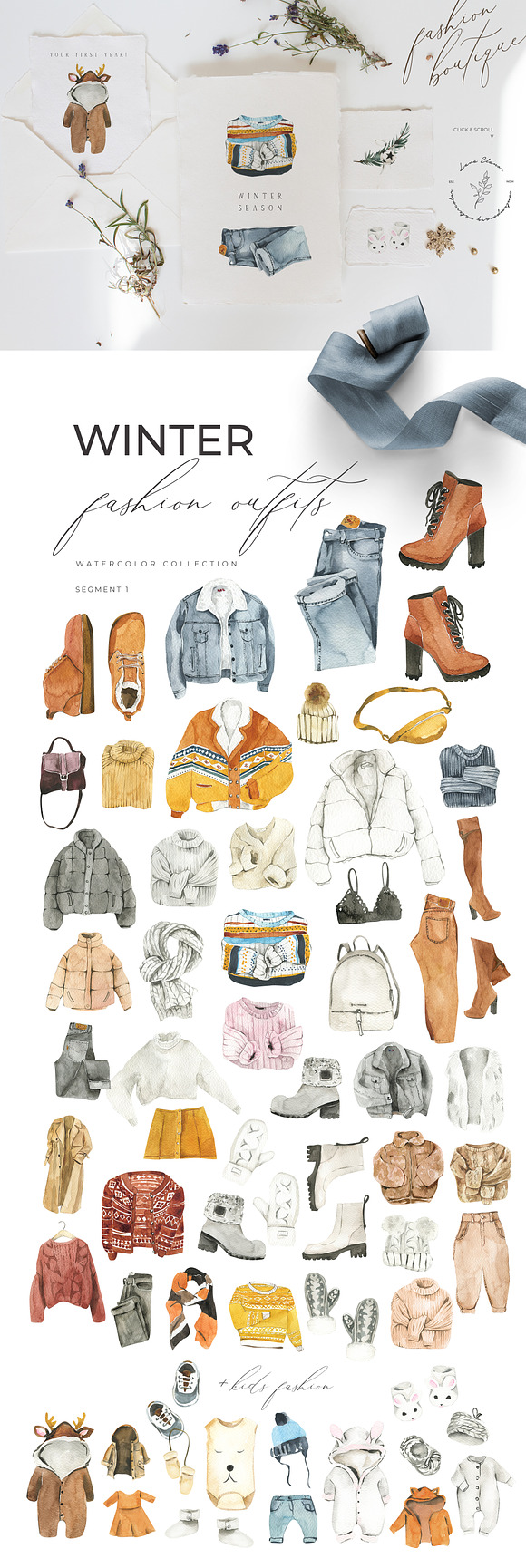 WINTER AESTHETICS + Christmas in Illustrations - product preview 1