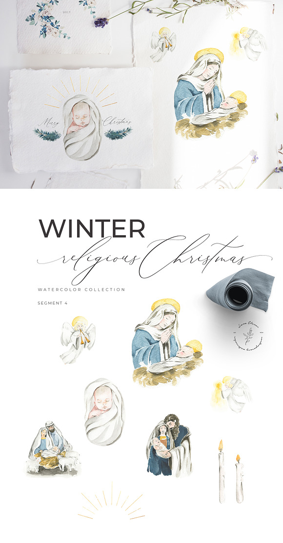 WINTER AESTHETICS + Christmas in Illustrations - product preview 4