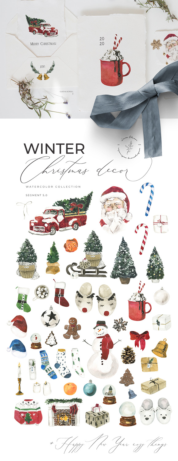 WINTER AESTHETICS + Christmas in Illustrations - product preview 5