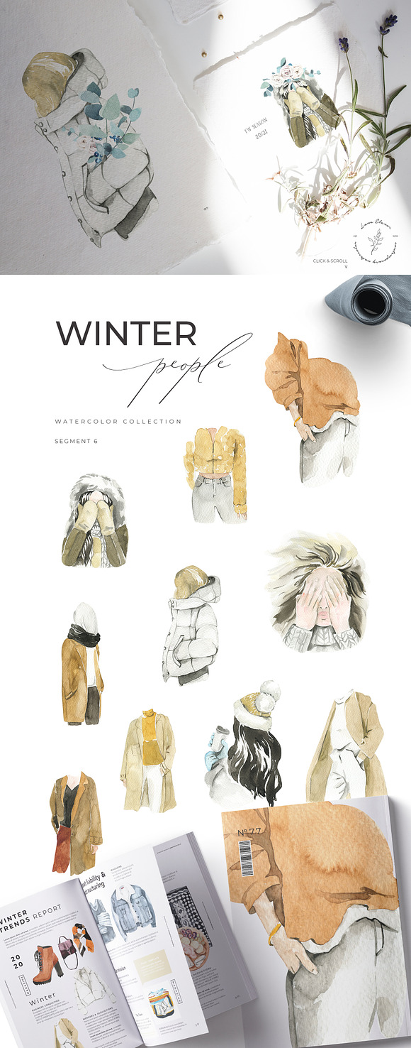 WINTER AESTHETICS + Christmas in Illustrations - product preview 8