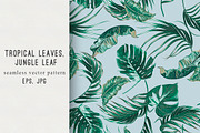 Tropical leaves,jungle leaf pattern
