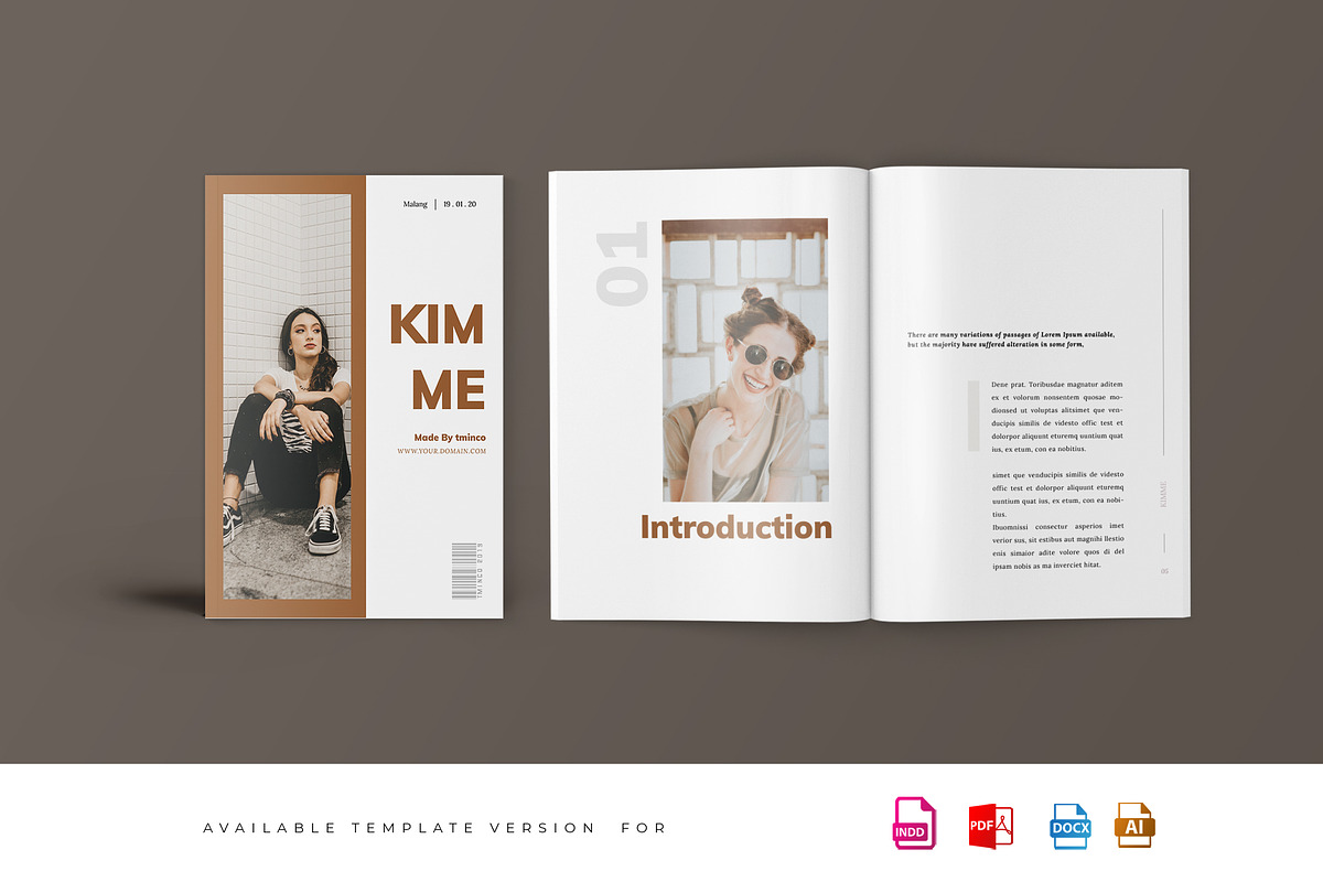 Kimme - Fashion Magazine Template in Magazine Templates - product preview 8