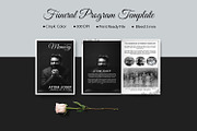8 Page Funeral Program Template V935