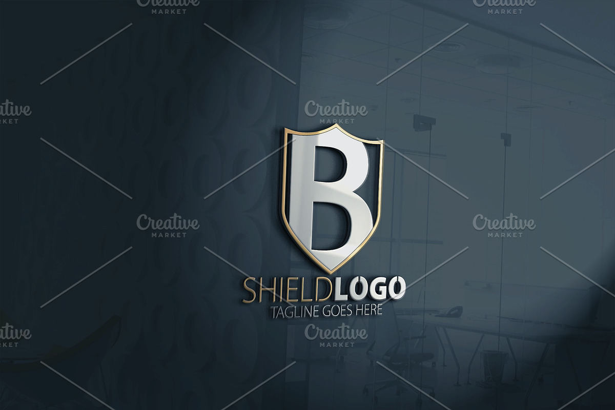 Shield B Logo in Logo Templates - product preview 8
