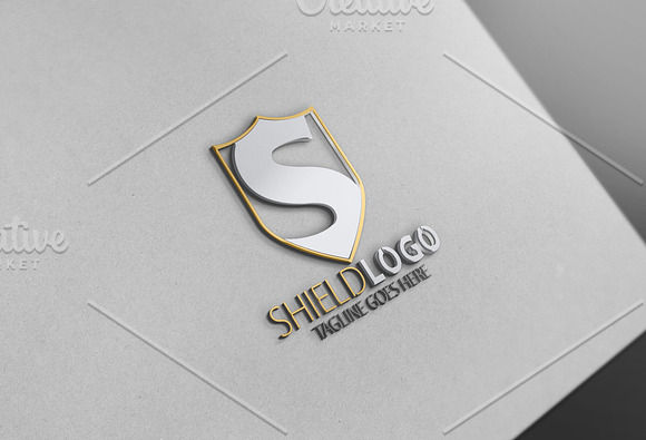 Shield S Logo in Logo Templates - product preview 2