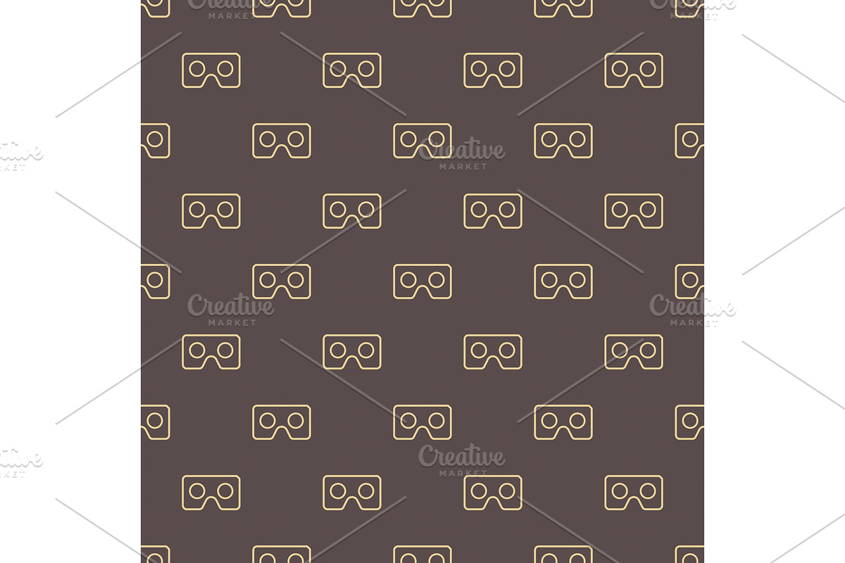 Seamless Vector Pattern With VR in Patterns - product preview 8