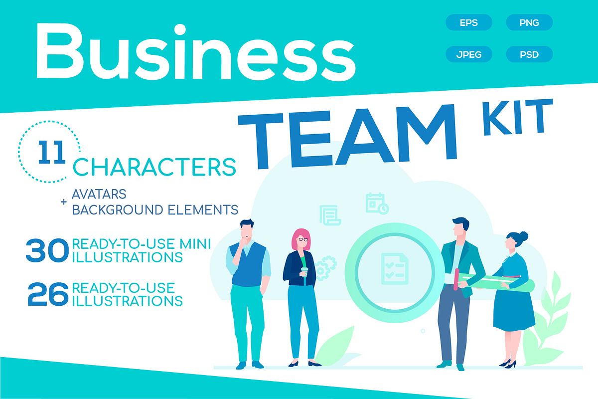 Business Team illustrations Kit in UI Kits and Libraries - product preview 8