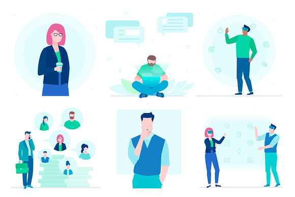 Business Team illustrations Kit in UI Kits and Libraries - product preview 19