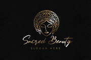 Sacred Beauty Logo Template