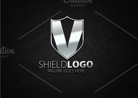 Shield V Logo in Logo Templates - product preview 2