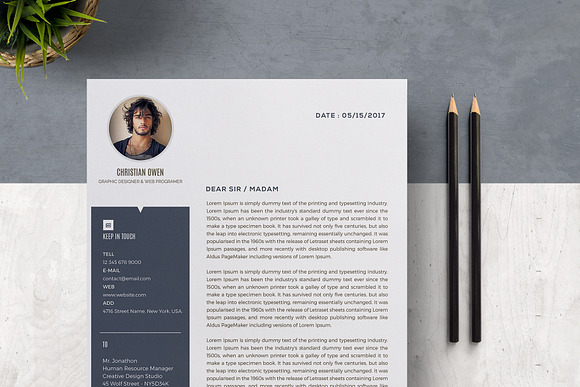 Word Resume template in Resume Templates - product preview 3