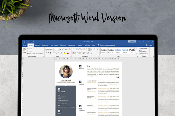 Word Resume template in Resume Templates - product preview 5