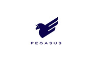 pegasus unicorn horse wing logo