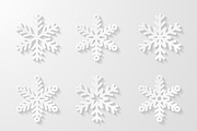Set of decorative snowflakes