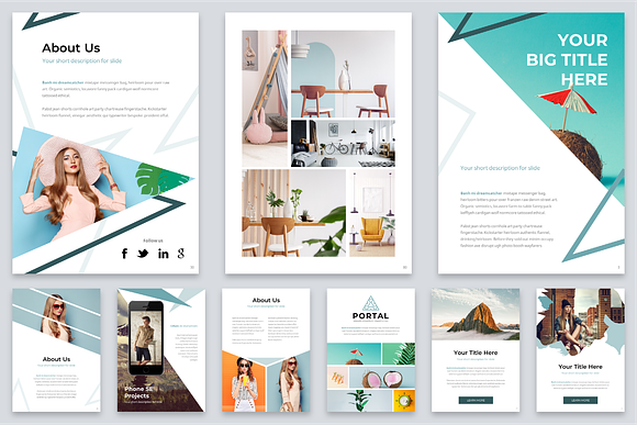 Portal Modern Template Bundle in PowerPoint Templates - product preview 21