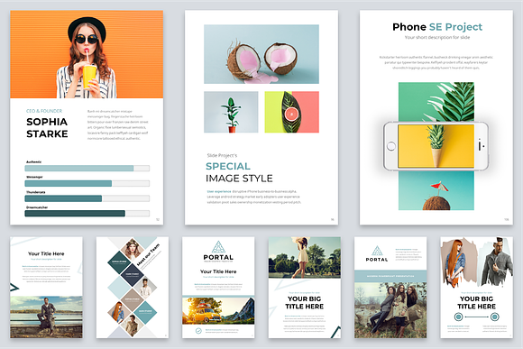 Portal Modern Template Bundle in PowerPoint Templates - product preview 23