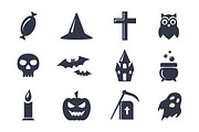 Simple Halloween icons