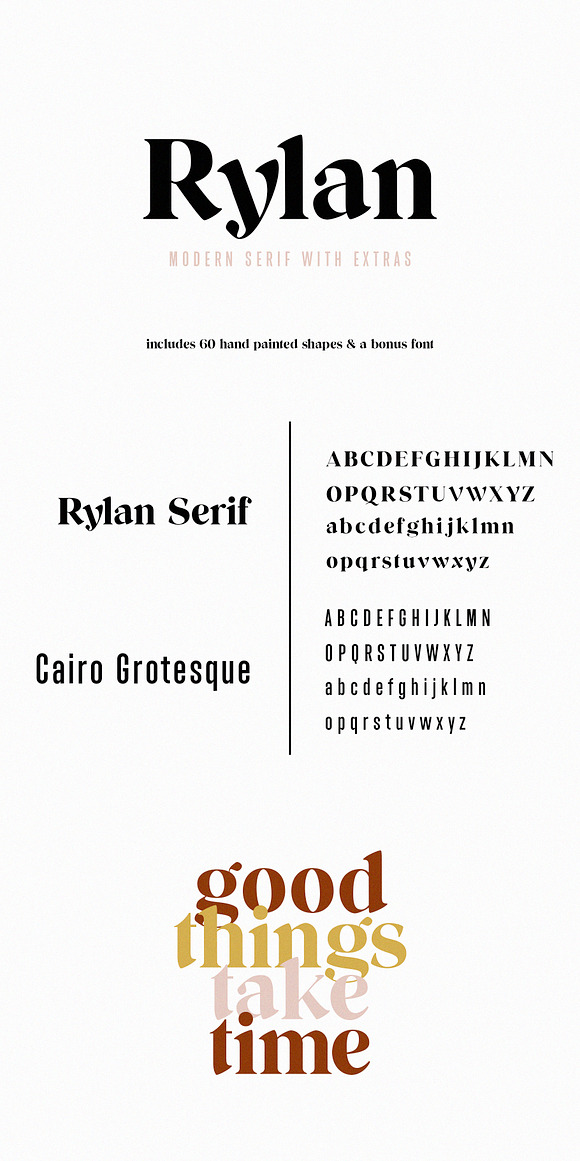 Rylan | Modern Serif w/ Free Extras in Serif Fonts - product preview 12