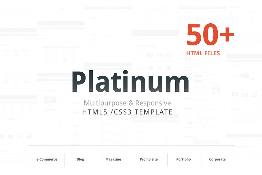 Platinum – Responsive HTML template