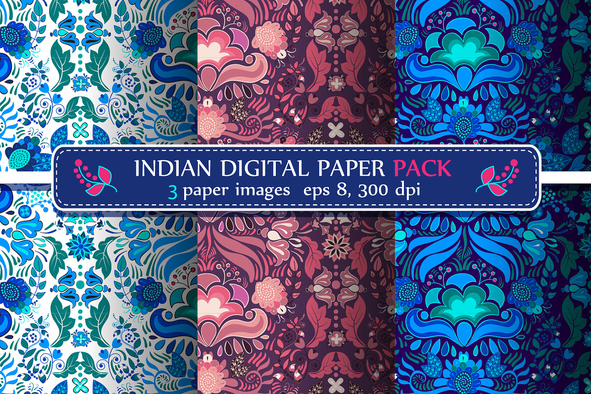 Set of Oriental Patterns in Textures - product preview 8