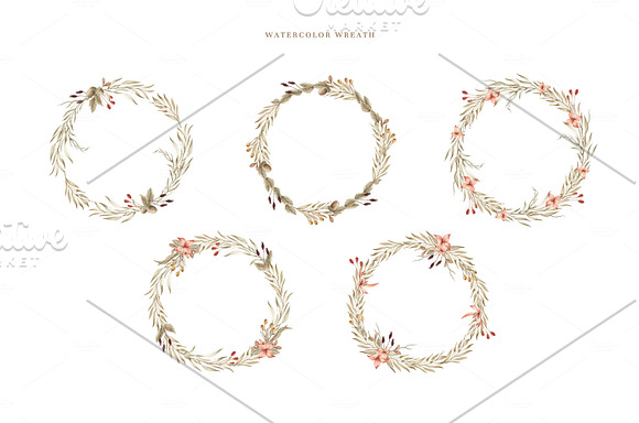 Watercolor Forest Leaves in Illustrations - product preview 5
