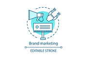 Brand marketing concept icon