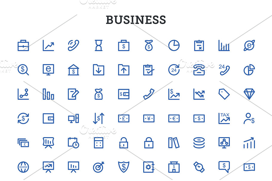 5000+ Bold Outline Icons Bundle in Icons - product preview 8
