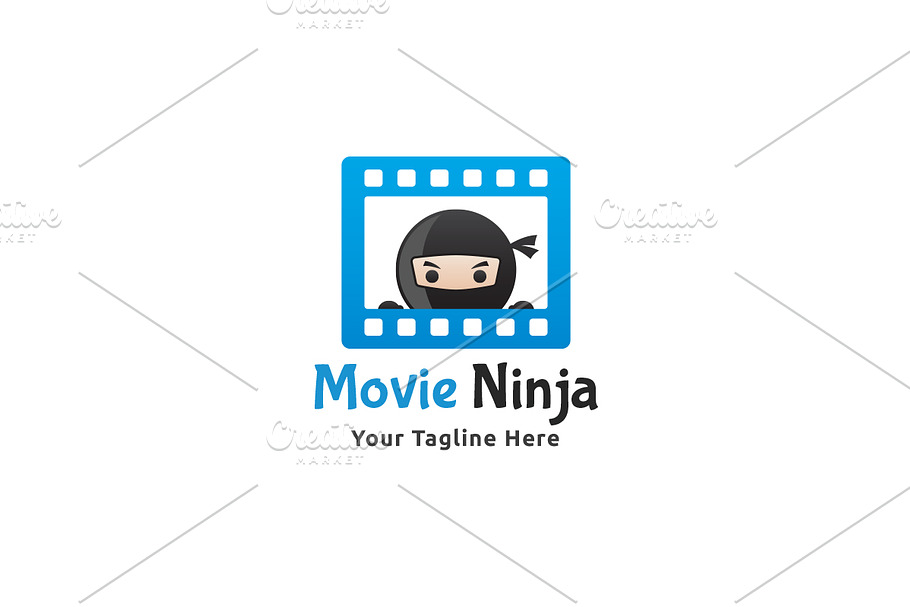 Movies Ninja Logo in Logo Templates - product preview 8