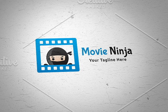 Movies Ninja Logo in Logo Templates - product preview 2