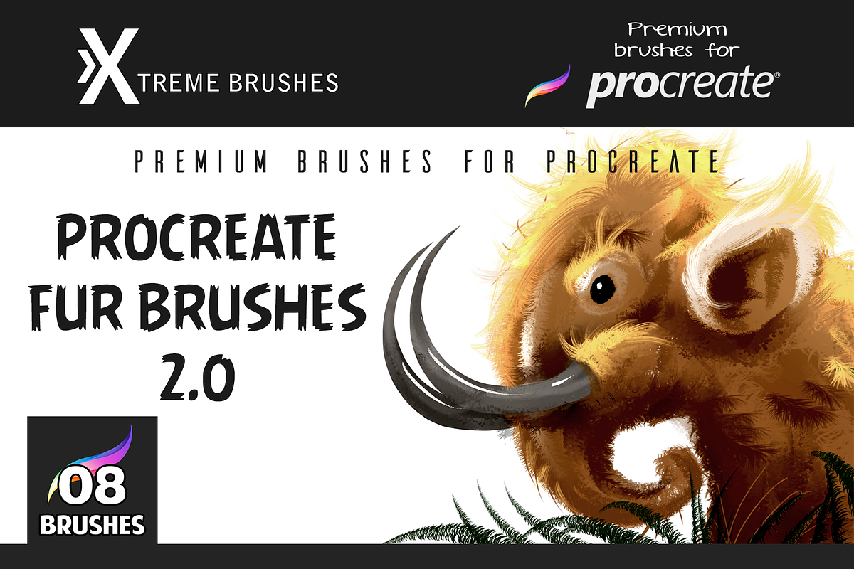 Procreate Fur Brushes 2.0 in Add-Ons - product preview 8