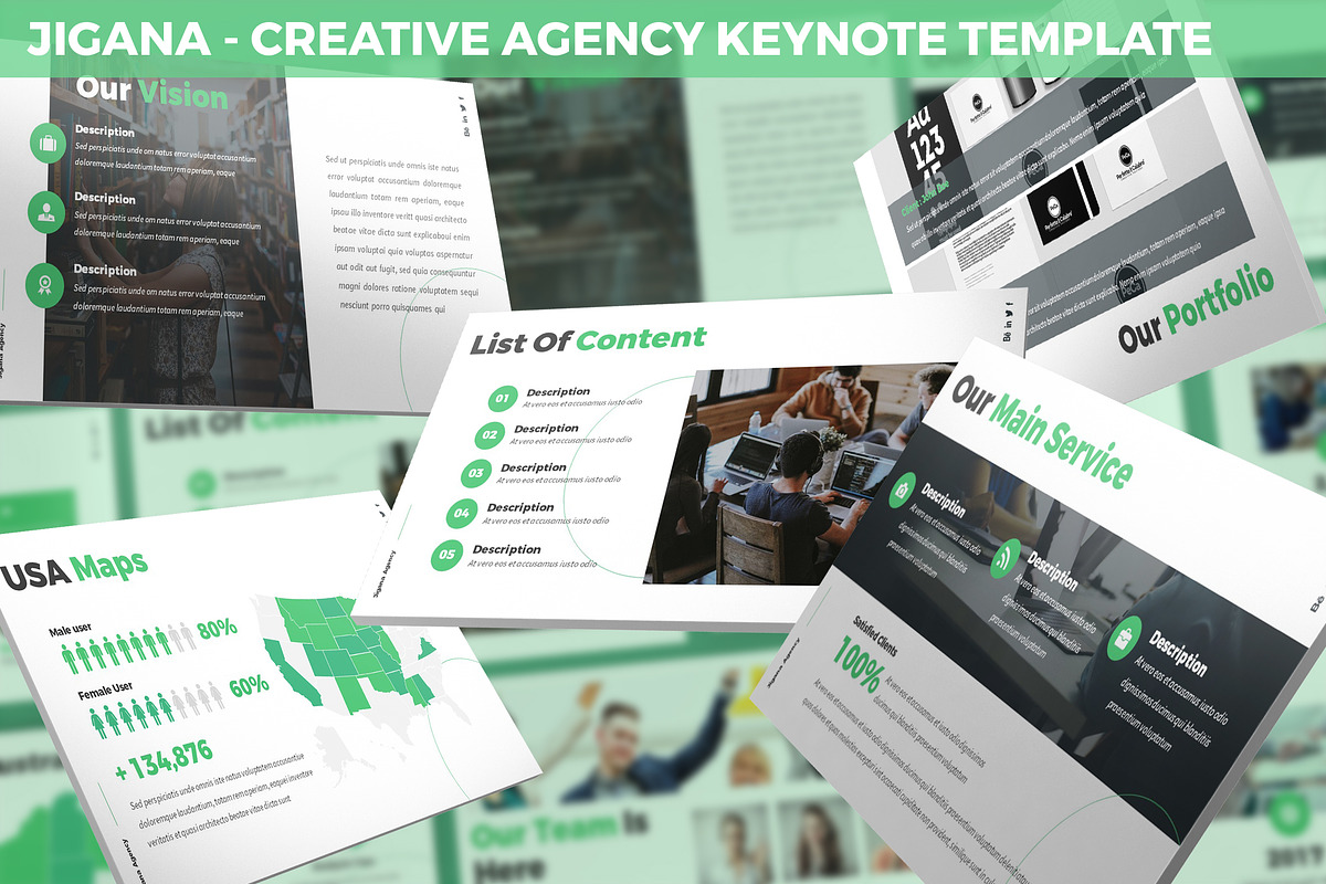 Jigana - Creative Agency Keynote in Keynote Templates - product preview 8