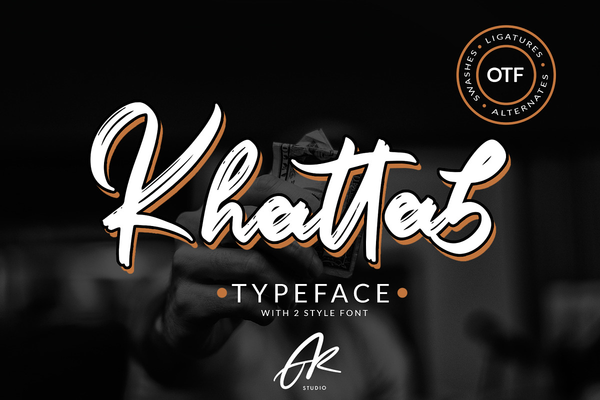 Khattab Brush Font | Font Duo in Script Fonts - product preview 8
