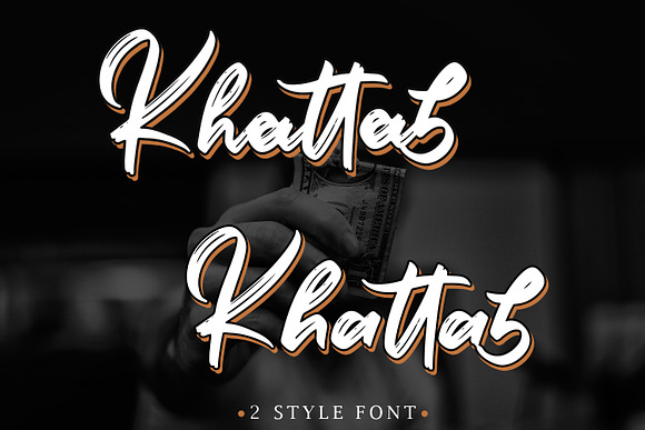 Khattab Brush Font | Font Duo in Script Fonts - product preview 1