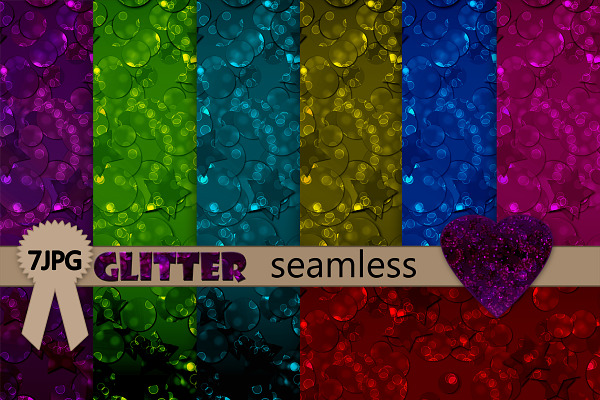 Glitter sparkle seamless confetti