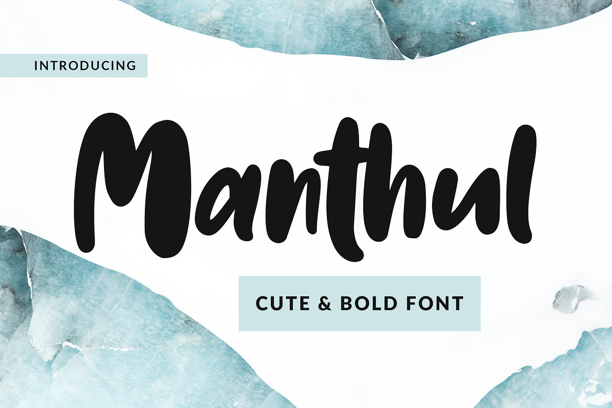 Manthul - Cute & Bold Font in Display Fonts - product preview 8