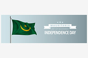 Mauritania independence day vector
