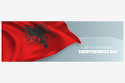 Albania independence day vector