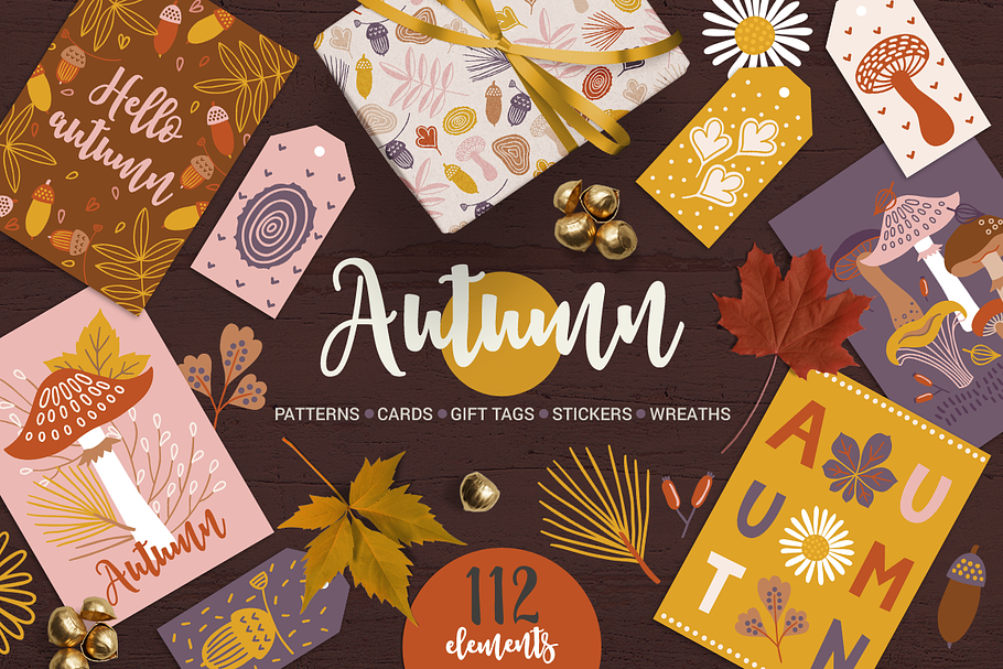 Autumn Kit in Illustrations - product preview 8
