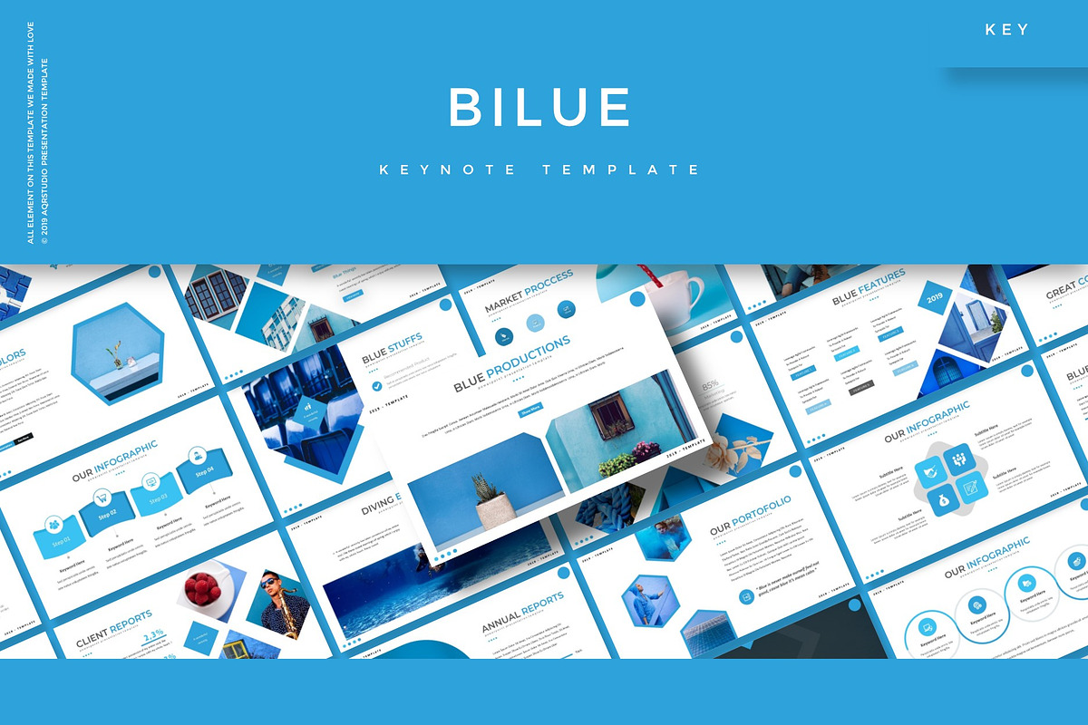 Bilue - Keynote Template in Keynote Templates - product preview 8