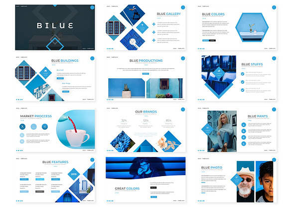Bilue - Keynote Template in Keynote Templates - product preview 1