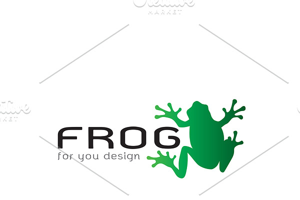 Vector of frog design. Amphibian.