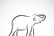 Vector of an elephant design. Animal
