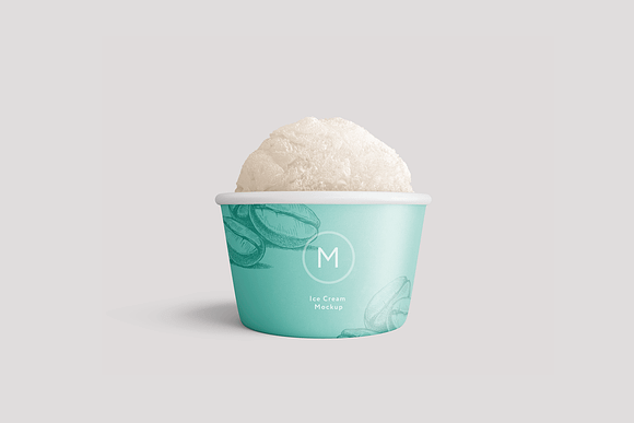 Ice cream paper cup mockup in Product Mockups - product preview 2
