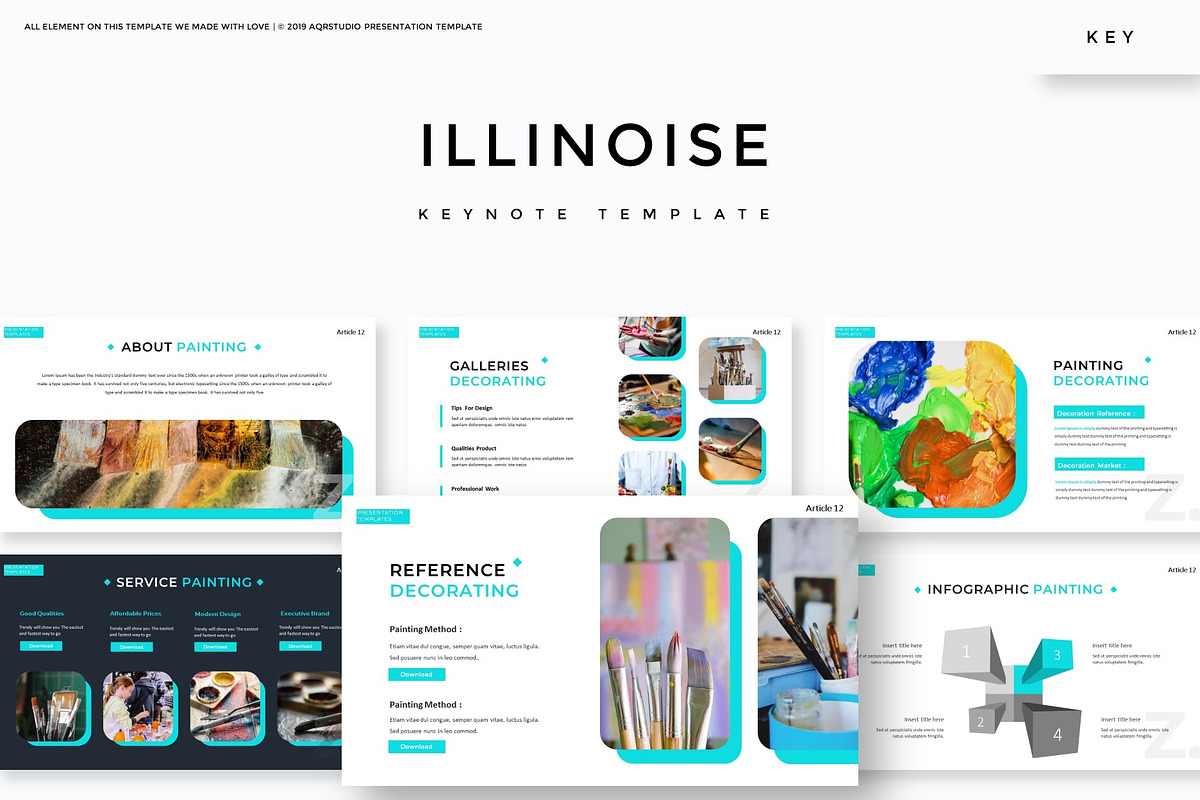 Illinoise - Keynote Template in Keynote Templates - product preview 8