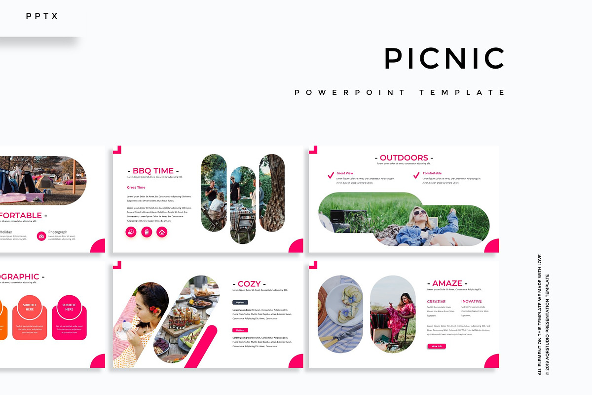 Picnic - Powerpoint Template in PowerPoint Templates - product preview 8