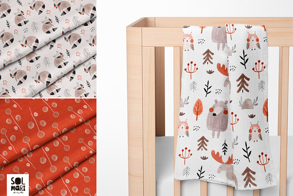 FOREST FRIENDS graphic collection in Patterns - product preview 3