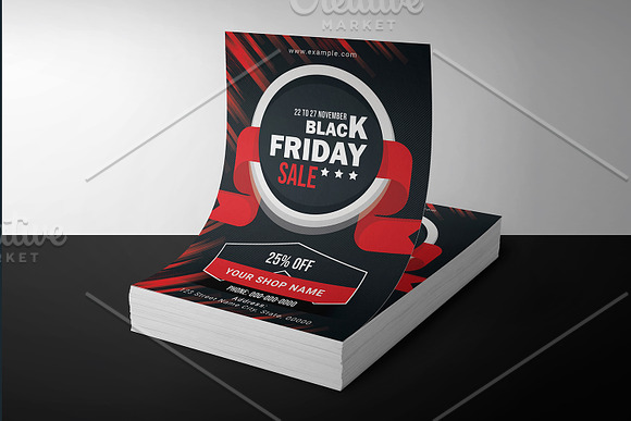 Black Friday Sale Flyer-V1101 in Flyer Templates - product preview 1