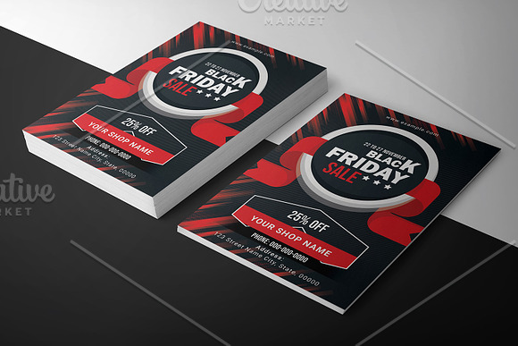 Black Friday Sale Flyer-V1101 in Flyer Templates - product preview 2