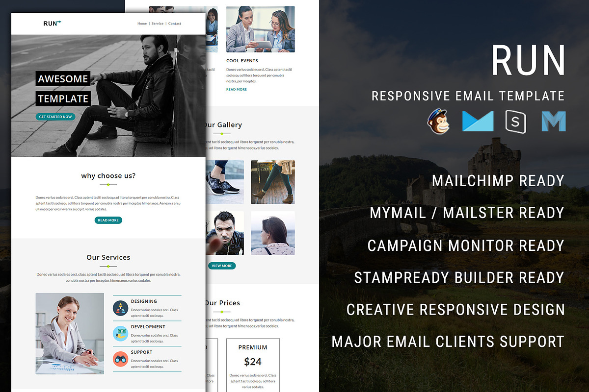 Run - Responsive Email Template in Mailchimp Templates - product preview 8